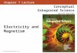 Chapter 7 Lecture Conceptual Integrated Science Second Edition © 2013 Pearson Education, Inc. Electricity and Magnetism