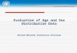Evaluation of Age and Sex Distribution Data United Nations Statistics Division