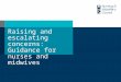 Raising and escalating concerns: Guidance for nurses and midwives