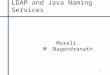 1 LDAP and Java Naming Services Murali. M.Nagendranath