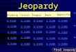 Jeopardy RhymingColorsShapesMath Opposites Q $100 Q $200 Q $300 Q $100 Q $200 Q $300 Final Jeopardy