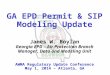 GA EPD Permit & SIP Modeling Update James W. Boylan Georgia EPD – Air Protection Branch Manager, Data and Modeling Unit AWMA Regulatory Update Conference