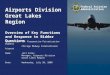 Federal Aviation Administration FAA Presentation to Prospective Bidders Chicago Midway International Airport July 30, 2008 1 Airports Division Great Lakes