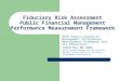 Fiduciary Risk Assessment Public Financial Management Performance Measurement Framework PEFA Public Financial Management Performance Measurement Framework