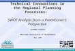 TRANSPORTATION PROGRAMS Technical Innovations in the Regional Planning Processes: SWOT Analysis from a Practitioner's Perspective Vladimir Livshits Maricopa