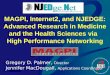 June 4, 2003 1 MAGPI, Internet2, and NJEDGE: Advanced Research in Medicine and the Health Sciences via High Performance Networking Gregory D. Palmer, Director