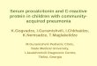 Serum procalcitonin and C-reactive protein in children with community- acquired pneumonia K.Gogvadze, I.Guramishvili, I.Chkhaidze, K.Nemsadze, T.Maglakelidze