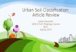 Urban Soil Classification: Article Review Lacey Hancotte SWS 4715C–Pedology Course @UF Spring 2015