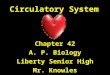 Circulatory System Chapter 42 A. P. Biology Liberty Senior High Mr. Knowles