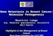Bone Metastasis in Breast Cancer: Molecular Pathogenesis Maurizio Longo Dip. Medicina Sperimentale, Università dell’Aquila Highlights in the Management