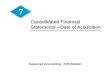 Consolidated Financial Statements—Date of Acquisition Advanced Accounting, Fifth Edition 77