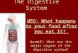 UEQ: What happens to your food after you eat it? WarmUP: What are the major organs of the digestive system? The Digestive System