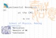 Experimental Research on School of Physics, Peking University at the CMS Bo ZHU  Motivation  Results of MC  Conclusion