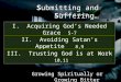 I Peter 5:5-11 Submitting and Suffering… Growing Spiritually or Growing Bitter I. Acquiring God’s Needed Grace 5-7 II. Avoiding Satan’s Appetite 8,9 III