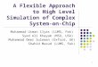 1 A Flexible Approach to High Level Simulation of Complex System-on-Chip Muhammad Usman Ilyas (LUMS, Pak) Syed Ali Khayam (MSU, USA) Muhammad Omer Suleman