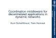 1 8 October 2015 Coordination middleware for decentralized applications in dynamic networks Kurt Schelfthout, Tom Holvoet