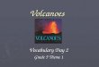 Volcanoes Vocabulary Day 2 Grade 5 Theme 1. 10/8/2015Free PowerPoint Template from  2 cinders ► The cinders helped the plants grow