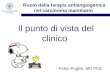 Il punto di vista del clinico Fabio Puglisi, MD PhD Ruolo della terapia antiangiogenica nel carcinoma mammario