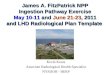 James A. FitzPatrick NPP Ingestion Pathway Exercise May 10-11 and June 21-23, 2011 and LHD Radiological Plan Template Kevin Kraus Associate Radiological