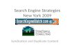 Search Engine Strategies New York 2009 Syndication and Duplicate Content