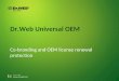Dr.Web Universal OEM Co-branding and OEM license renewal protection