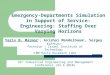 Yariv N. Marmor 1, Avishai Mandelbaum 1, Sergey Zeltyn 2 Emergency-Departments Simulation in Support of Service-Engineering: Staffing Over Varying Horizons