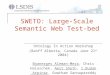 SWETO: Large-Scale Semantic Web Test-bed Ontology In Action Workshop (Banff Alberta, Canada June 21 st 2004) Boanerges Aleman-MezaBoanerges Aleman-Meza,