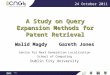 A Study on Query Expansion Methods for Patent Retrieval Walid MagdyGareth Jones Centre for Next Generation Localisation School of Computing Dublin City