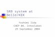 SRB system at Belle/KEK Yoshimi Iida CHEP 04, Interlaken 29 September 2004