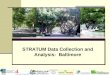STRATUM Data Collection and Analysis: Baltimore. Baltimore’s 2007 Sample Survey Background TreeBaltimore Why a survey? Why a sample? Why iTree?