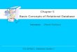 Instructor: Churee Techawut Basic Concepts of Relational Database Chapter 5 CS (204)321 Database System I