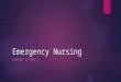 Emergency Nursing CHAPTER 33 PART 2. 2 Clinical Signs of Pain  Vocalization  Depression  Anorexia  Tachypnea  Tachycardia  Abnormal blood pressure