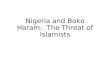 Nigeria and Boko Haram: The Threat of Islamists
