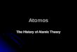 Atomos The History of Atomic Theory. Atomic Models This is the Bohr model. In this model, the nucleus is orbited by electrons, which are in different