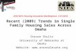 2010 NIFA Housing Innovation Marketplace, 1/27/2010 Recent (2009) Trends in Single Family Housing Sales Across Omaha Steven Shultz University of Nebraska