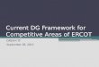 Current DG Framework for Competitive Areas of ERCOT DREAM TF September 28, 2015