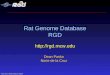 RGD Demo ISMB Scotland 8/03/04 Rat Genome Database RGD  Dean Pasko Norie de la Cruz