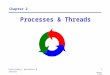Concurrency: processes & threads1 ©Magee/Kramer Chapter 2 Processes & Threads
