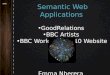 Semantic Web Applications GoodRelations BBC Artists BBC World Cup 2010 Website Emma Nherera