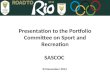 Presentation to the Portfolio Committee on Sport and Recreation SASCOC 04 November 2014