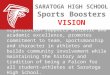 The SHS Sports Boosters organization supports athletic and academic excellence, promotes commitment to team, sportsmanship and character in athletes and
