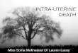 INTRA-UTERINE DEATH Miss Soma Mukherjee/ Dr Lauren Lacey