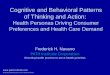 Www.pathinstitute.com Directing health practice to serve health priorities Cognitive and Behavioral Patterns of Thinking and Action: Health Personas Driving