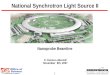 1 BROOKHAVEN SCIENCE ASSOCIATES National Synchrotron Light Source II Nanoprobe Beamline K. Evans-Lutterodt November 8th, 2007