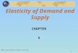1 Elasticity of Demand and Supply CHAPTER 5 © 2003 South-Western/Thomson Learning
