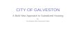 CITY OF GALVESTON A Bold New Approach to Subsidized Housing By The Galveston Open Government Project