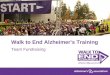 1 Walk to End Alzheimer’s Training Team Fundraising