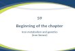 Beginning of the chapter Iron metabolism and genetics (Iron Sensor) 59