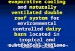 Alternative evaporative cooling and naturally ventilated double roof system for environmental controlled dairy barn located in tropical and subtropical