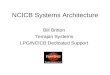 NCICB Systems Architecture Bill Britton Terrapin Systems LPG/NCICB Dedicated Support